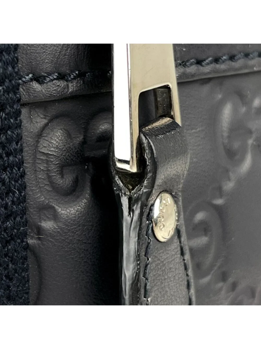 Gucci Backpack Guccissima Leather Navy